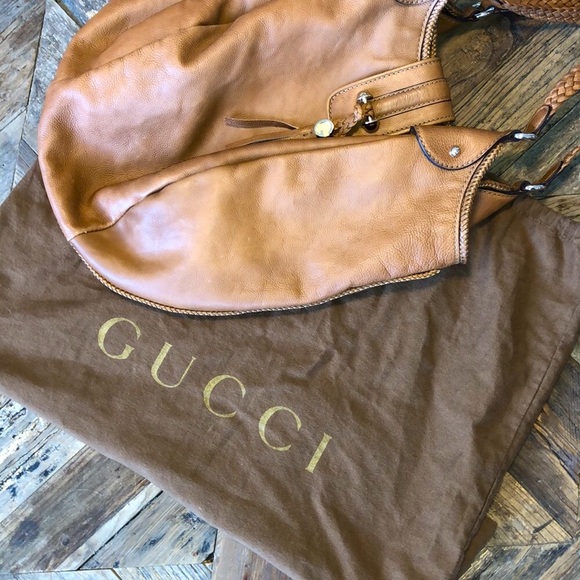 Gucci Tan Leather Marrakech Large Hobo Bag - Picture 9 of 9
